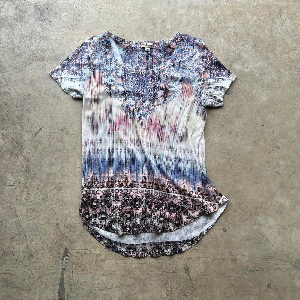 World Unity y2k boho coachella tee womens size XL
